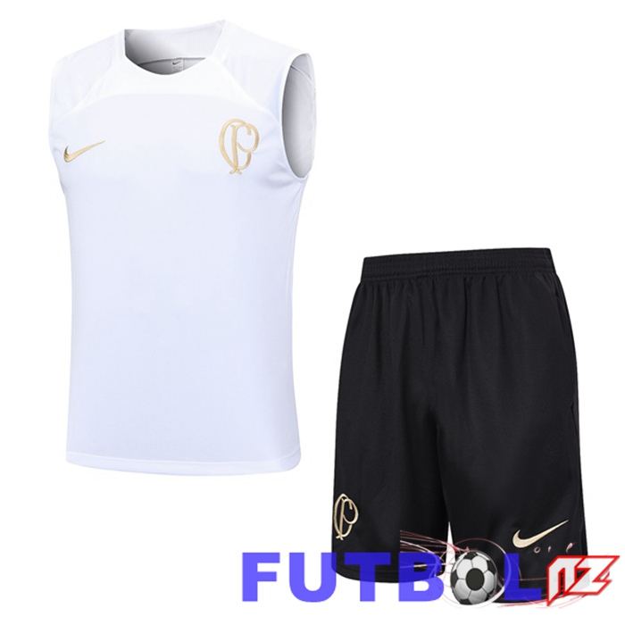 Chaleco De Futbol Corinthians + Cortos Blanco 2023/2024