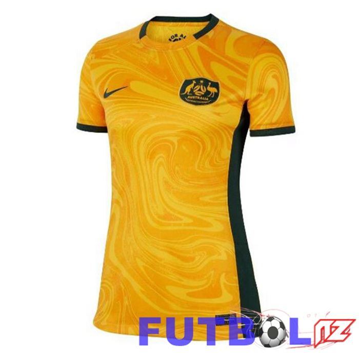 Camisetas De Futbol Australia Mujer Primera Naranja 2023/2024