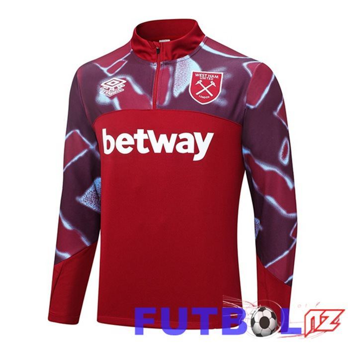 Sudadera De Entrenamiento West Ham Rojo 2023/2024