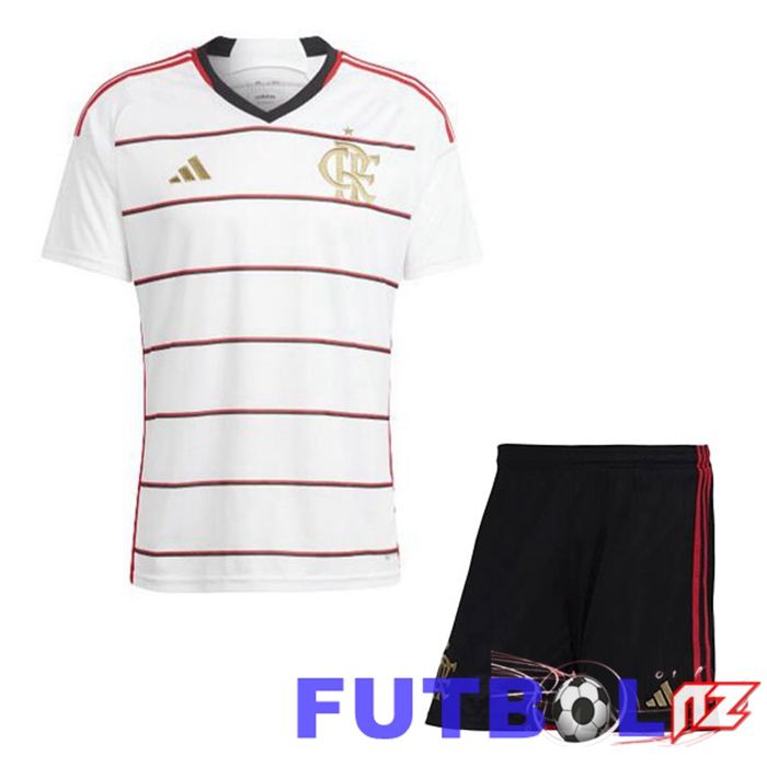 Camisetas De Futbol Flamengo Ninos Segunda Blanco 2023/2024