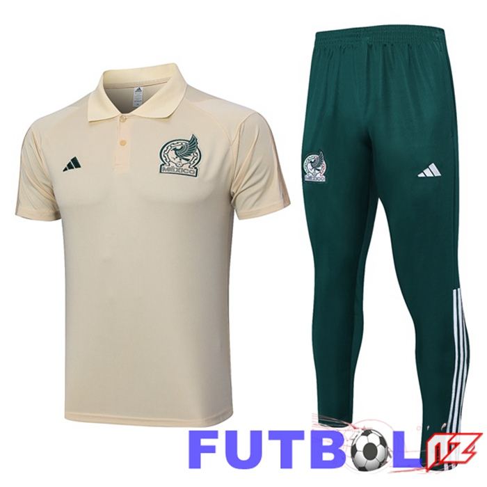 Camiseta Polo México + Pantaloni Marrón 2023/2024
