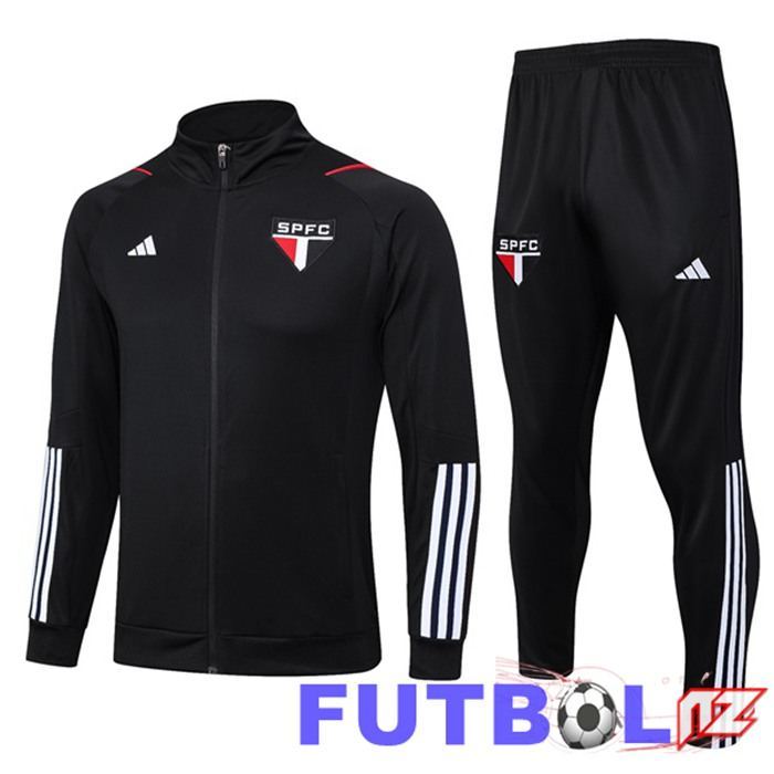 Chandal Equipos De Futbol - Chaqueta Sao Paulo FC Negro 2023/2024