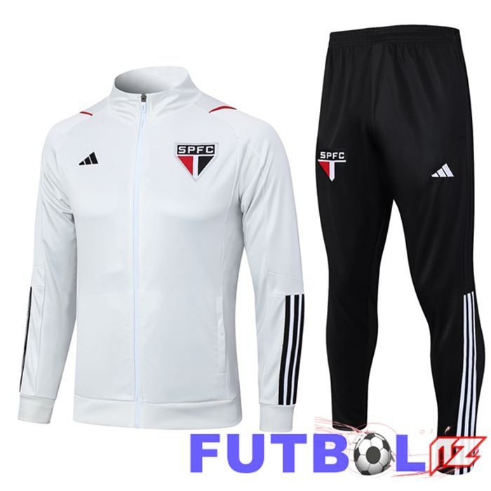 Chandal Equipos De Futbol - Chaqueta Sao Paulo FC Blanco 2023/2024