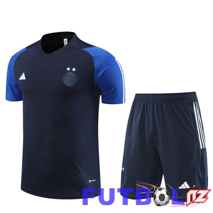 Camiseta Entrenamiento Argelia + Pantaloncini Azul Real 2023/2024