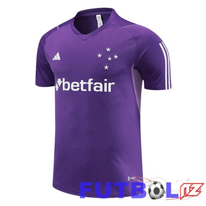 Camiseta Entrenamiento Cruzeiro EC Púrpura 2023/2024