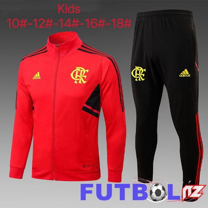 Chandal Equipos De Futbol - Chaqueta Flamengo Ninos Rojo 2023/2024 Chandal Equipos De Futbol - Chaqueta Flamengo Ninos Rojo 2023/2024