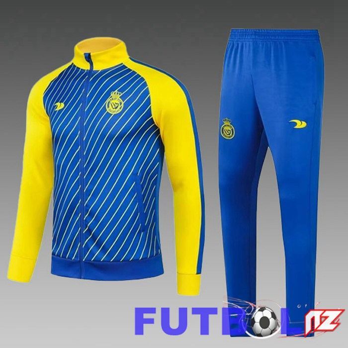 Chandal Equipos De Futbol - Chaqueta Al-Nassr FC Ninos Azul Amarillo 2023/2024