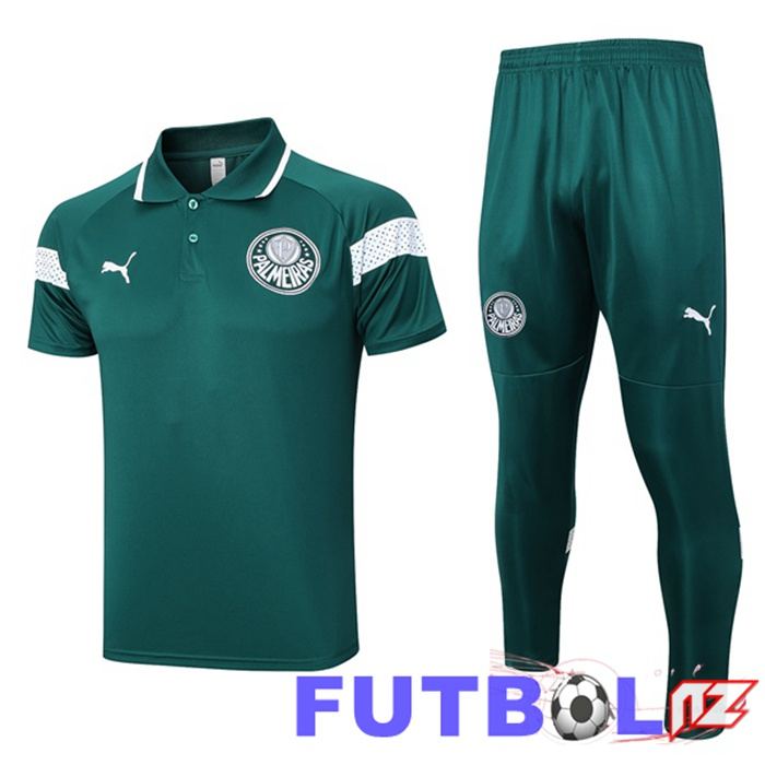 Camiseta Polo Palmeiras + Pantaloni Verde 2023/2024 Camiseta Polo Palmeiras + Pantaloni Verde 2023/2024