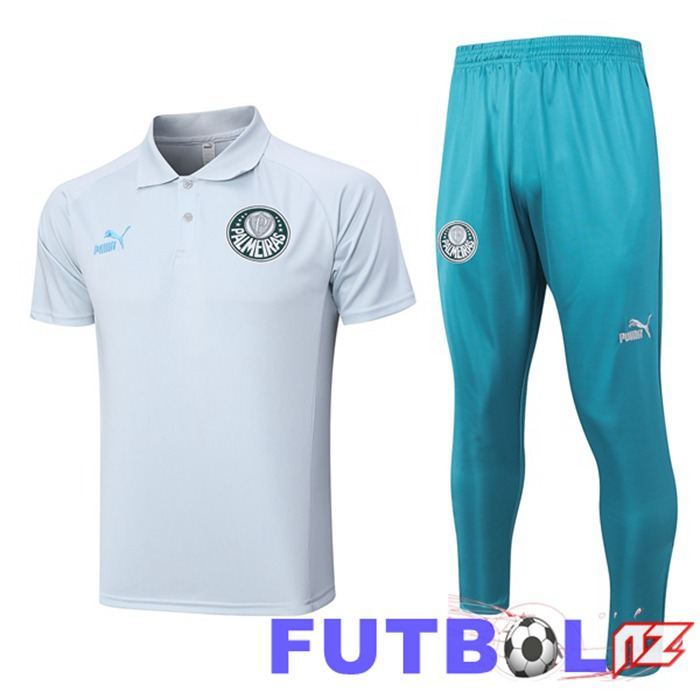 Camiseta Polo Palmeiras + Pantaloni Gris 2023/2024 Camiseta Polo Palmeiras + Pantaloni Gris 2023/2024