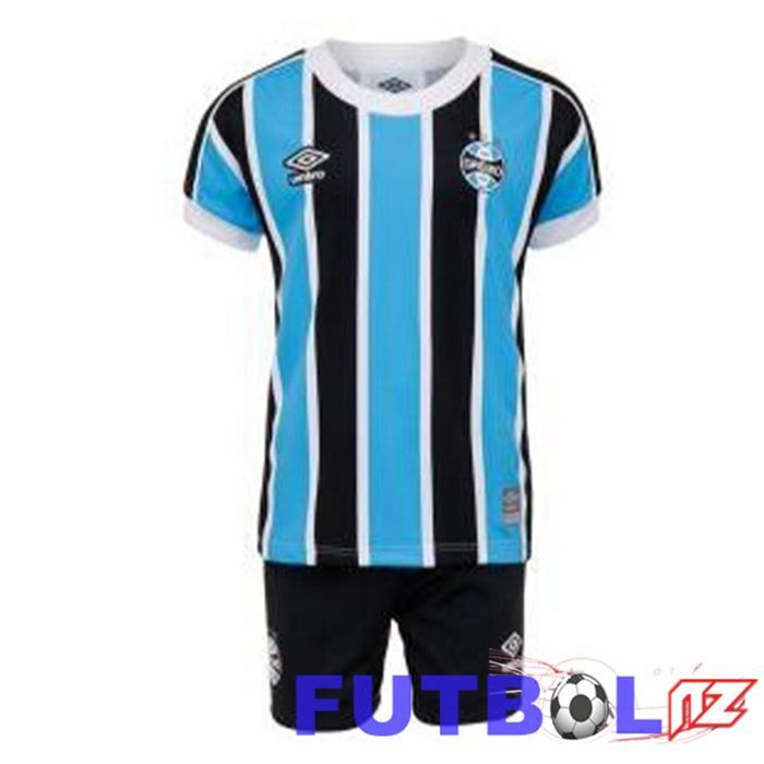 Camisetas De Futbol Gremio Ninos Primera Negro Azul 2023/2024