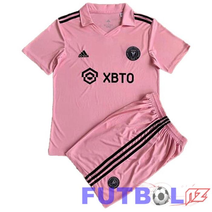 Camisetas De Futbol Inter Miami CF Ninos Primera Rosado 2023/2024 Camisetas De Futbol Inter Miami CF Ninos Primera Rosado 2023/2024