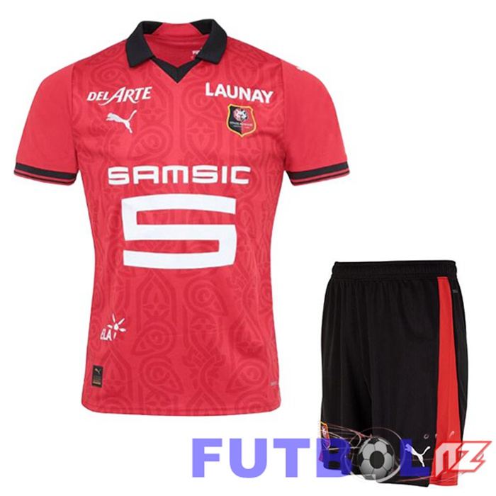 Camisetas De Futbol Stade Rennais Ninos Primera Rojo 2023/2024 Camisetas De Futbol Stade Rennais Ninos Primera Rojo 2023/2024