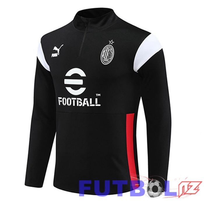 Sudadera De Entrenamiento AC Milan Negro 2023/2024