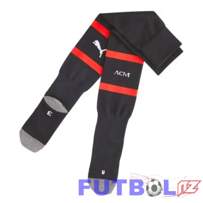 Calcetines De Futbol AC Milan Primera Negro 2023/2024