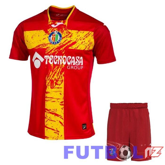 Camisetas De Futbol Getafe CF Ninos Segunda Rojo 2023/2024