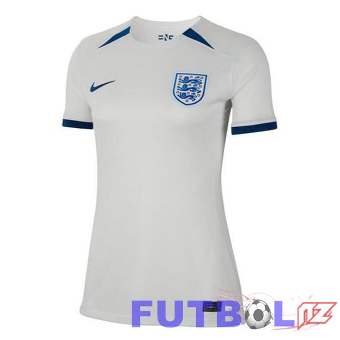 Camisetas De Futbol Inglaterra Mujer Primera Blanco 2023/2024