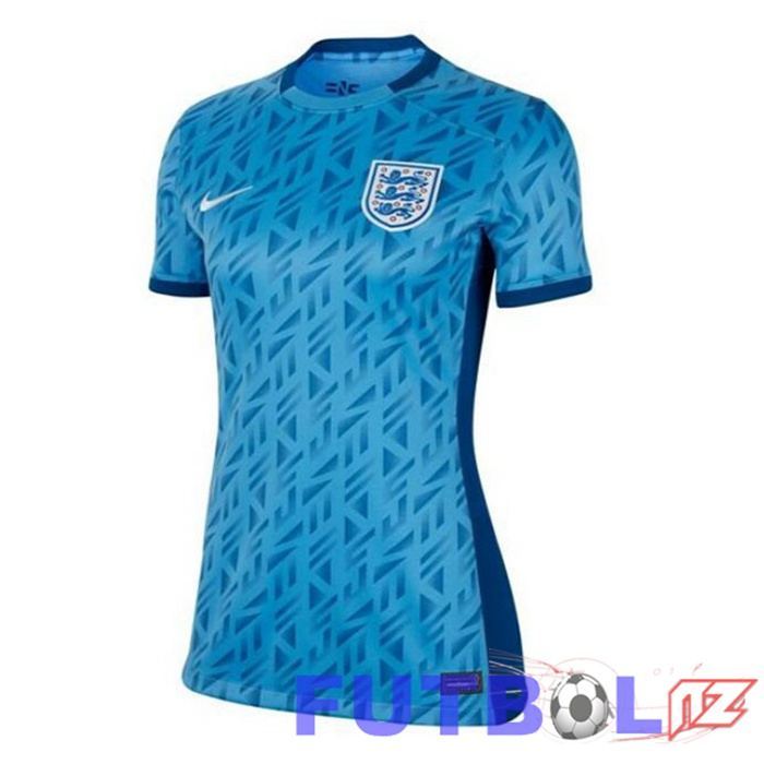 Camisetas De Futbol Inglaterra Mujer Segunda Azul 2023/2024