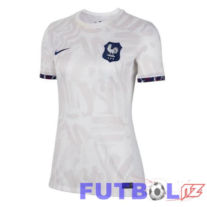 Camisetas De Futbol Francia Mujer Segunda Blanco 2023/2024