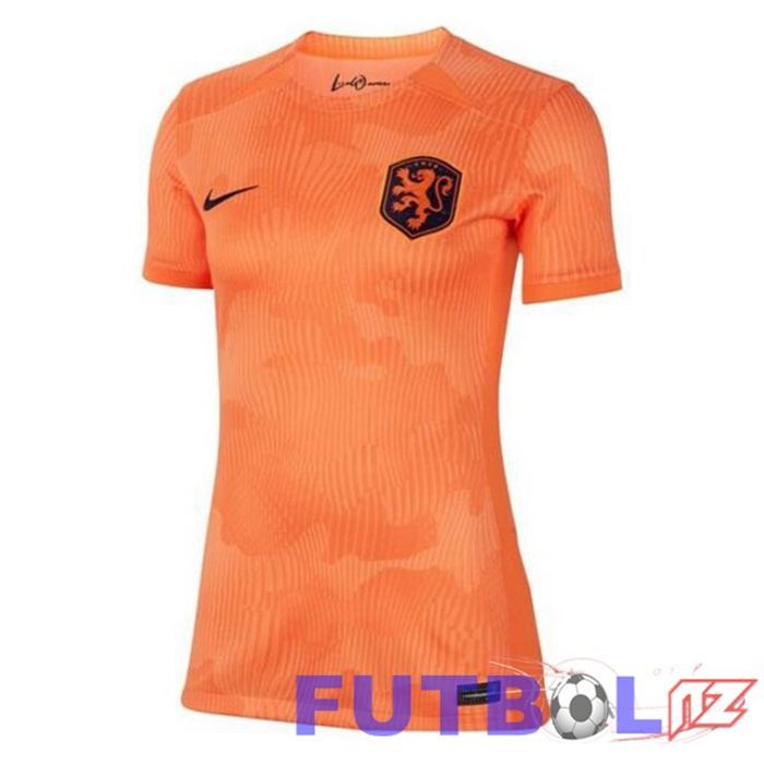 Camisetas De Futbol Países Bajos Mujer Primera Marrón 2023/2024
