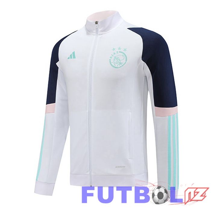 Chaquetas Futbol AFC Ajax Blanco 2023/2024 Chaquetas Futbol AFC Ajax Blanco 2023/2024