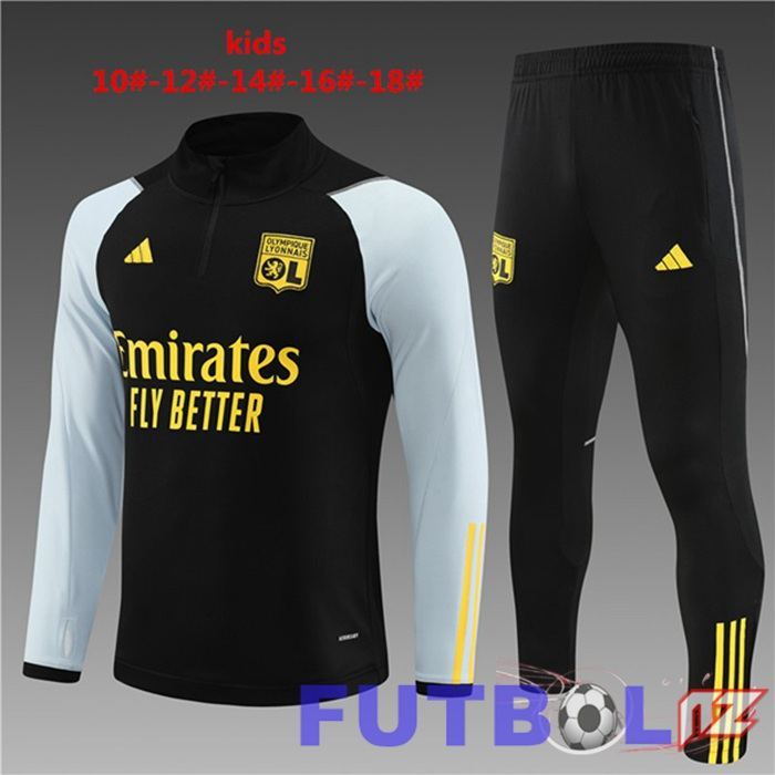 Chandal Equipos De Futbol Lyon OL Ninos Negro 2023/2024