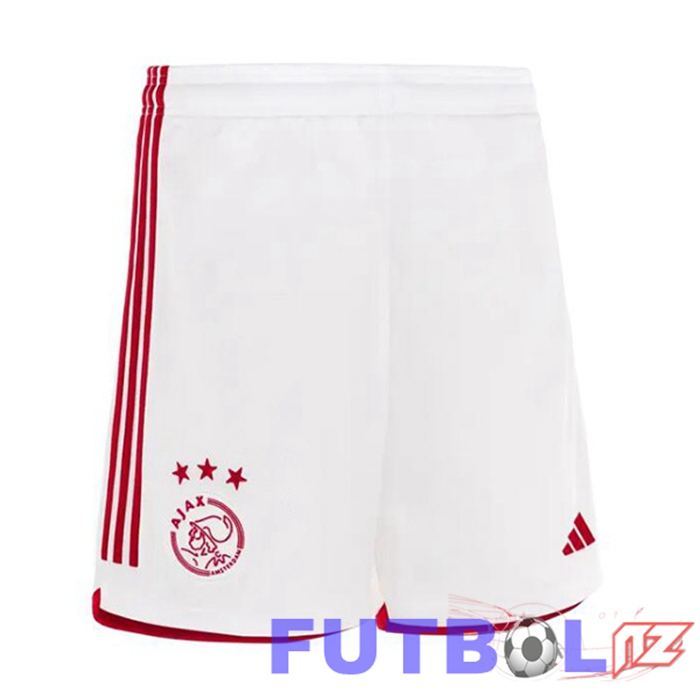 Cortos De Futbol AFC Ajax Primera Blanco 2023/2024 Cortos De Futbol AFC Ajax Primera Blanco 2023/2024
