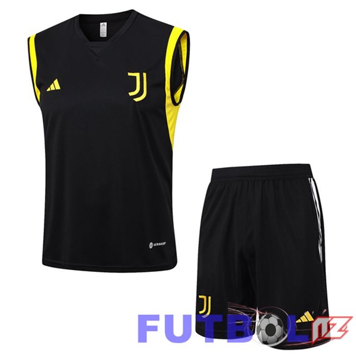 Chaleco De Futbol Juventus + Cortos Negro 2023/2024
