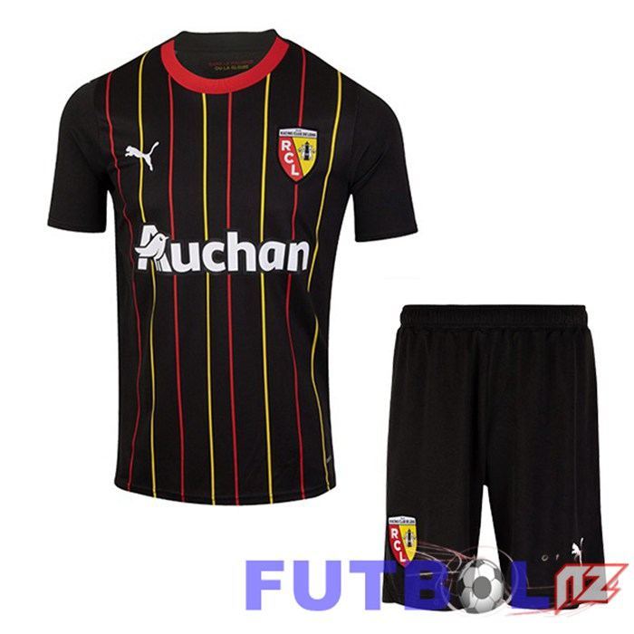 Camisetas De Futbol RC Lens Ninos Primera Negro 2023/2024