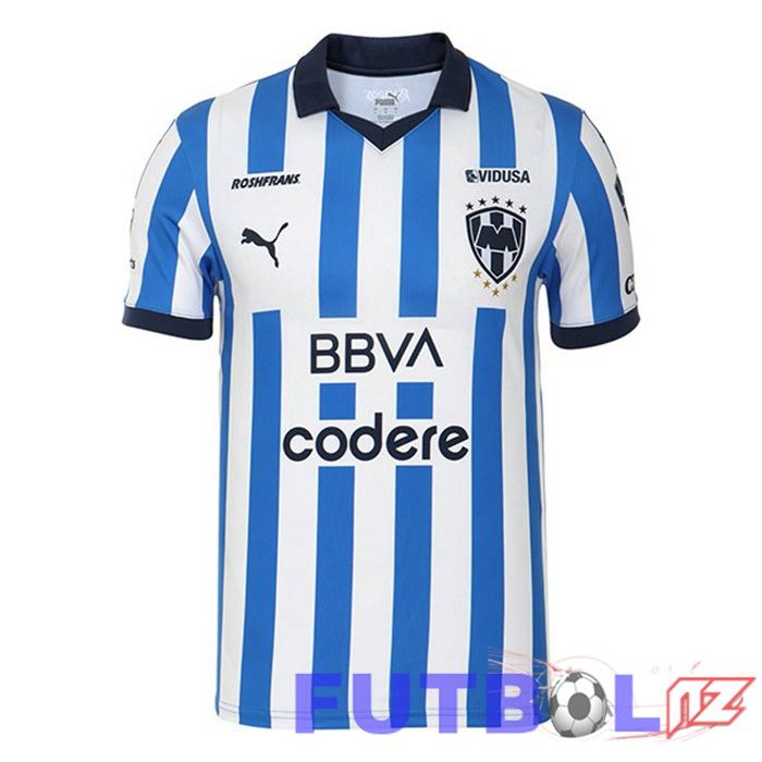Camisetas De Futbol CF Monterrey Primera Azul Blanco 2023/2024