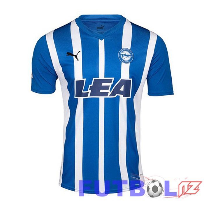 Camisetas De Futbol Deportivo Alaves Primera Azul Blanco 2023/2024