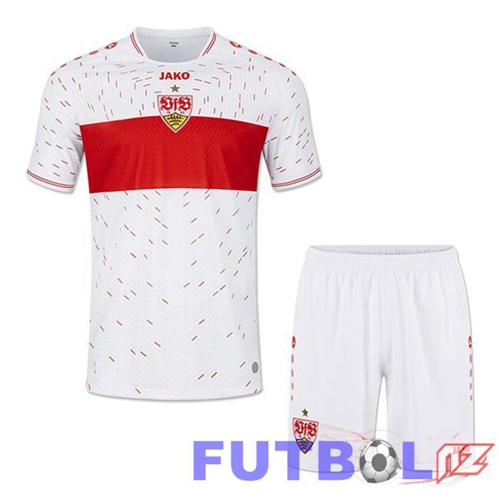 Camisetas De Futbol VfB Stuttgart Ninos Primera Blanco 2023/2024 Camisetas De Futbol VfB Stuttgart Ninos Primera Blanco 2023/2024
