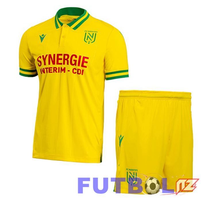 Camisetas De Futbol FC Nantes Ninos Primera Amarillo 2023/2024