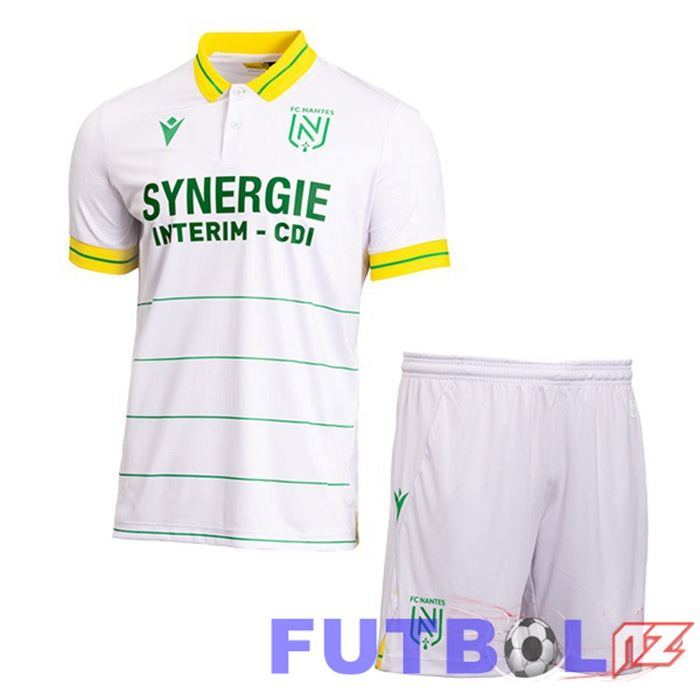 Camisetas De Futbol FC Nantes Ninos Segunda Blanco 2023/2024