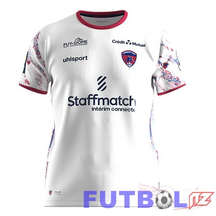 Camisetas De Futbol Clermont Foot 63 Segunda Blanco 2023/2024 Camisetas De Futbol Clermont Foot 63 Segunda Blanco 2023/2024