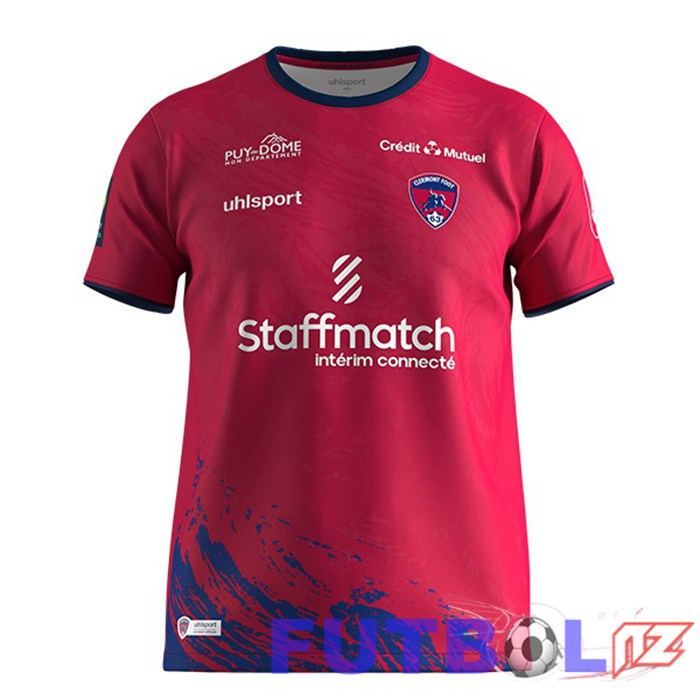 Camisetas De Futbol Clermont Foot 63 Primera Rojo 2023/2024 Camisetas De Futbol Clermont Foot 63 Primera Rojo 2023/2024