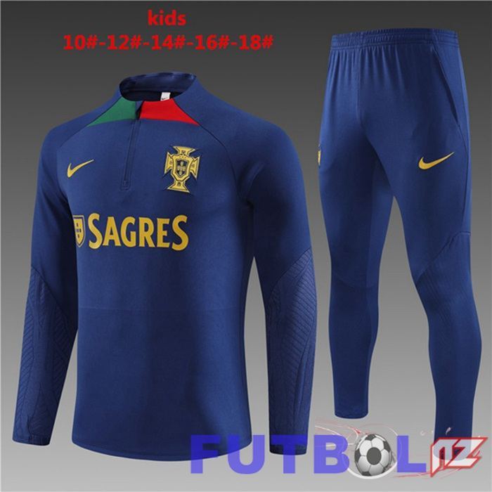 Chandal Equipos De Futbol Portugal Ninos Azul Real 2023/2024
