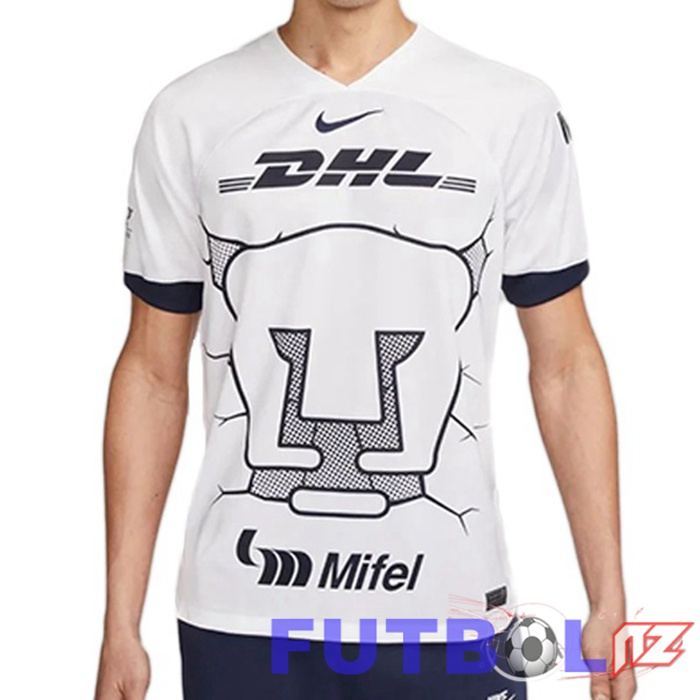 Camisetas De Futbol Pumas UNAM Primera Blanco 2023/2024