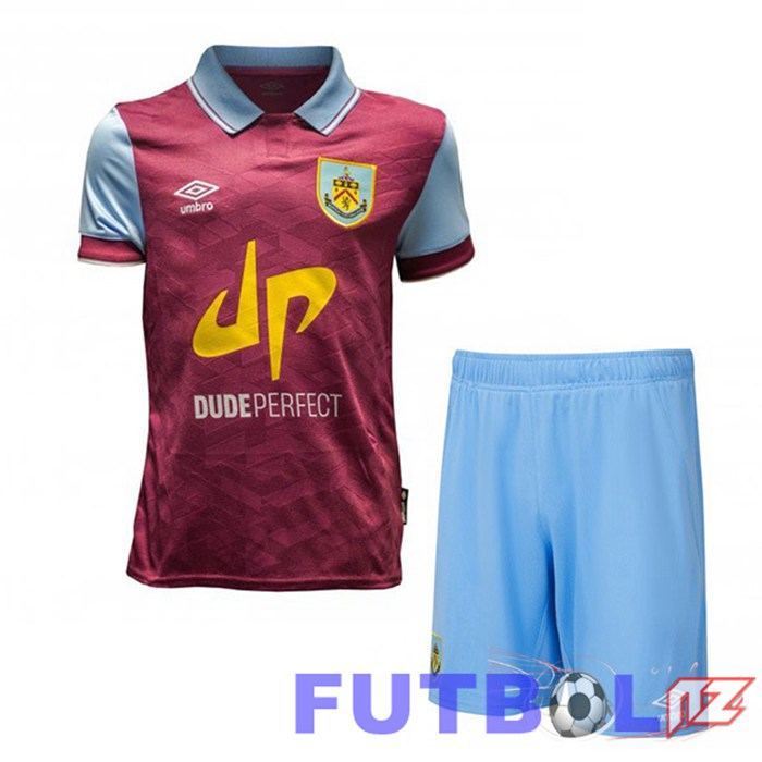 Camisetas De Futbol Burnley Ninos Primera Rojo 2023/2024