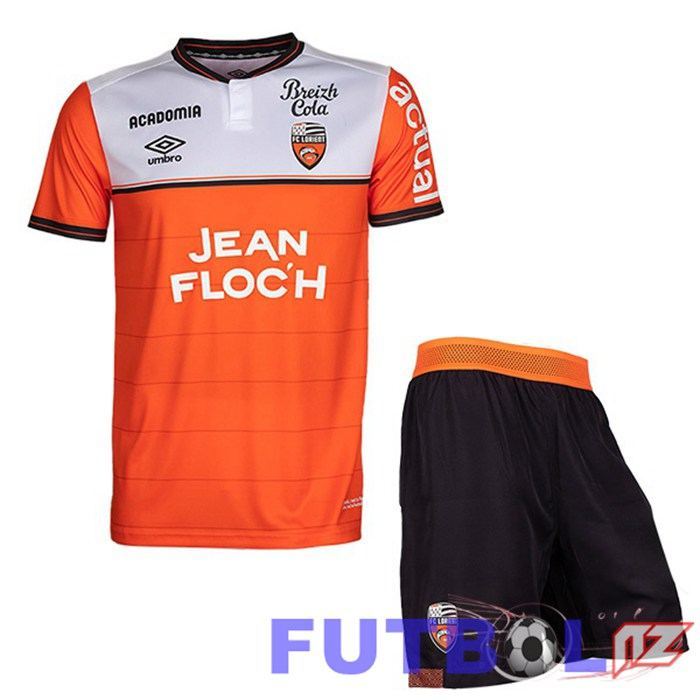 Camisetas De Futbol FC Lorient Ninos Primera Naranja 2023/2024