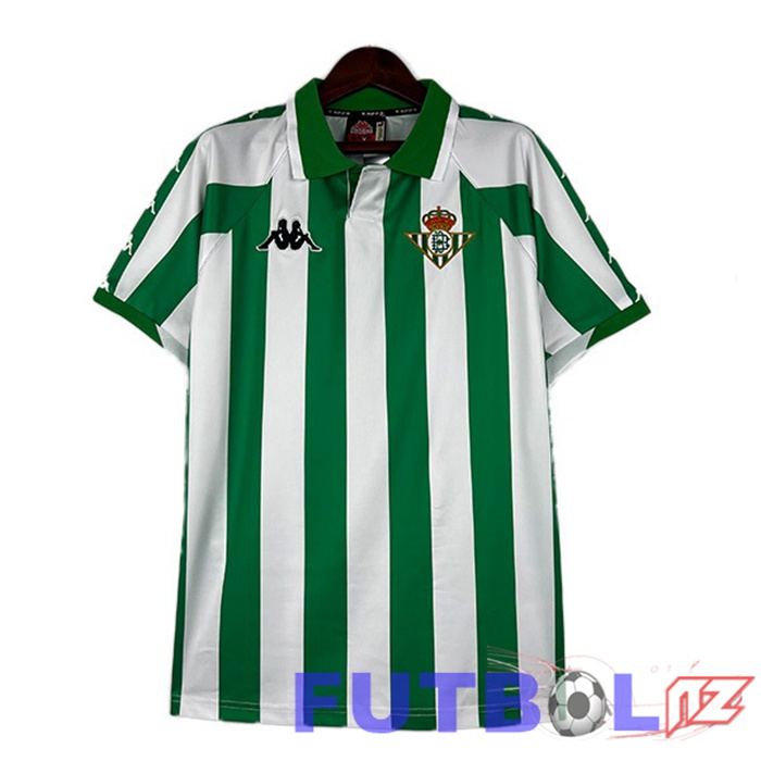 Camisetas De Futbol Real Betis Retro Primera Blanco Verde 2000-2001