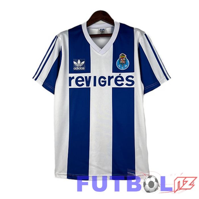 Camisetas De Futbol FC Porto Retro Primera Azul Blanco 1990-1993