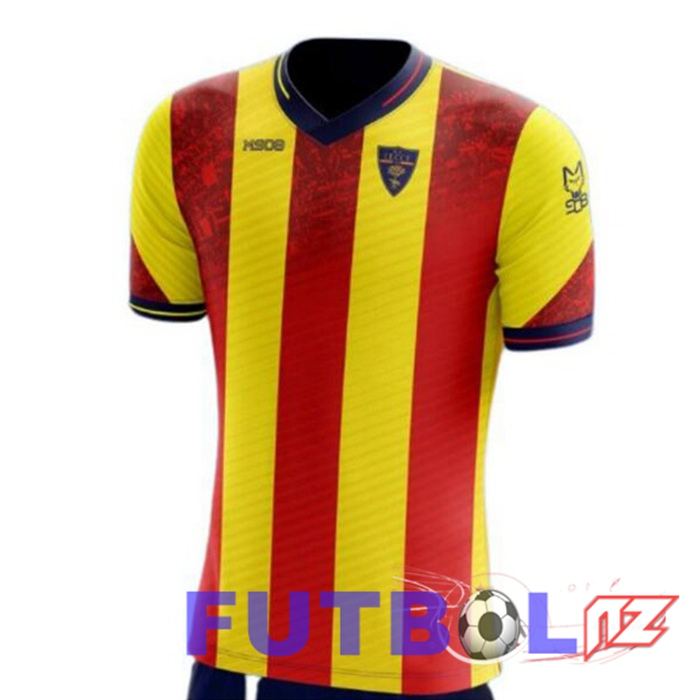 Camisetas De Futbol Lecce Primera Rojo Amarillo 2023/2024 Camisetas De Futbol Lecce Primera Rojo Amarillo 2023/2024
