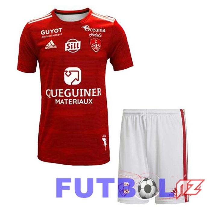 Camisetas De Futbol Stade Brestois Ninos Primera Rojo 2023/2024