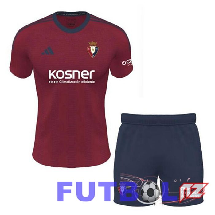 Camisetas De Futbol CA Osasuna Ninos Primera Rojo 2023/2024