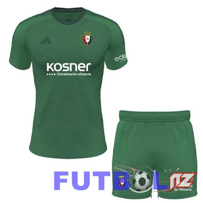Camisetas De Futbol CA Osasuna Ninos Tercera Verde 2023/2024