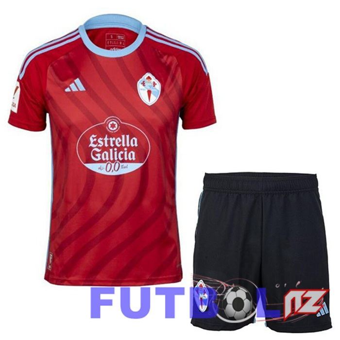 Camisetas De Futbol Celta Vigo Ninos Segunda Rojo 2023/2024
