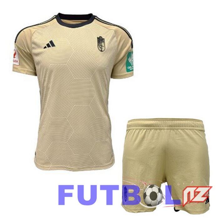 Camisetas De Futbol Granada CF Ninos Tercera Amarillo 2023/2024