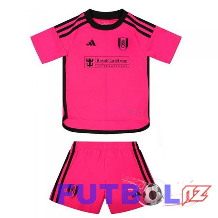 Camisetas De Futbol Fulham FC Ninos Segunda Rosado 2023/2024