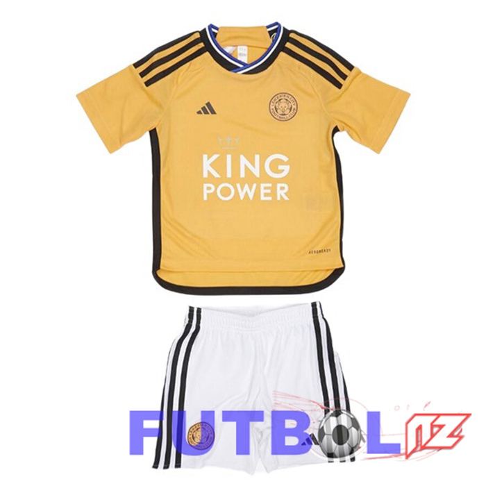 Camisetas De Futbol Leicester City Ninos Tercera Amarillo 2023/2024