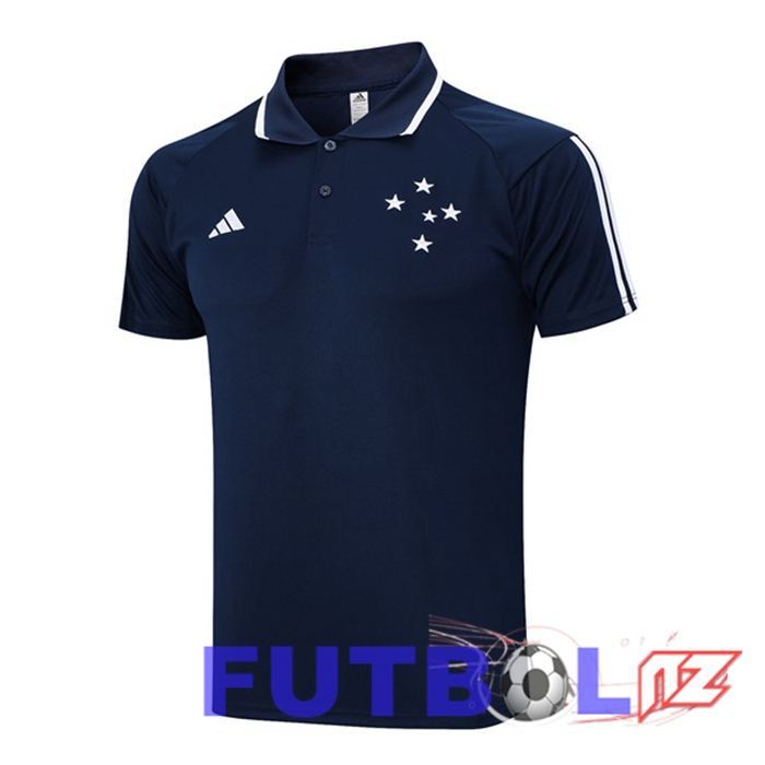 Camiseta Polo Cruzeiro EC Azul Real 2023/2024